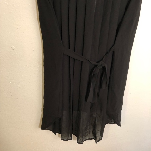 Cache Sleeveless Button Down Blouse Black Studded - Picture 9 of 10